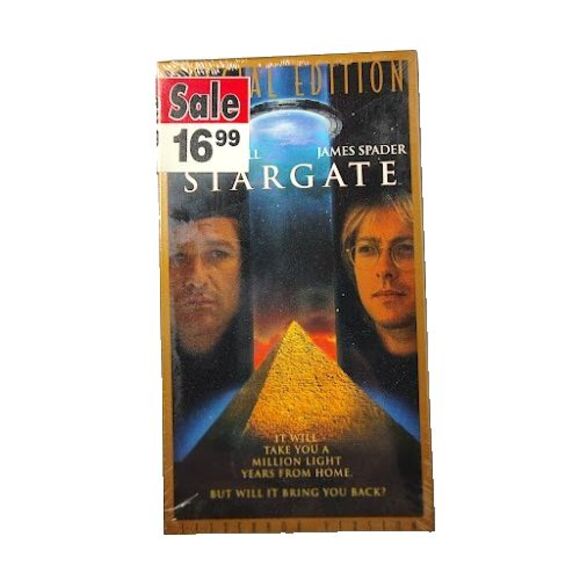 STARGATE VHS 1994 Movie Special Edition Kurt Russell NEW Sealed Watermark Sci Fi - Picture 1 of 4